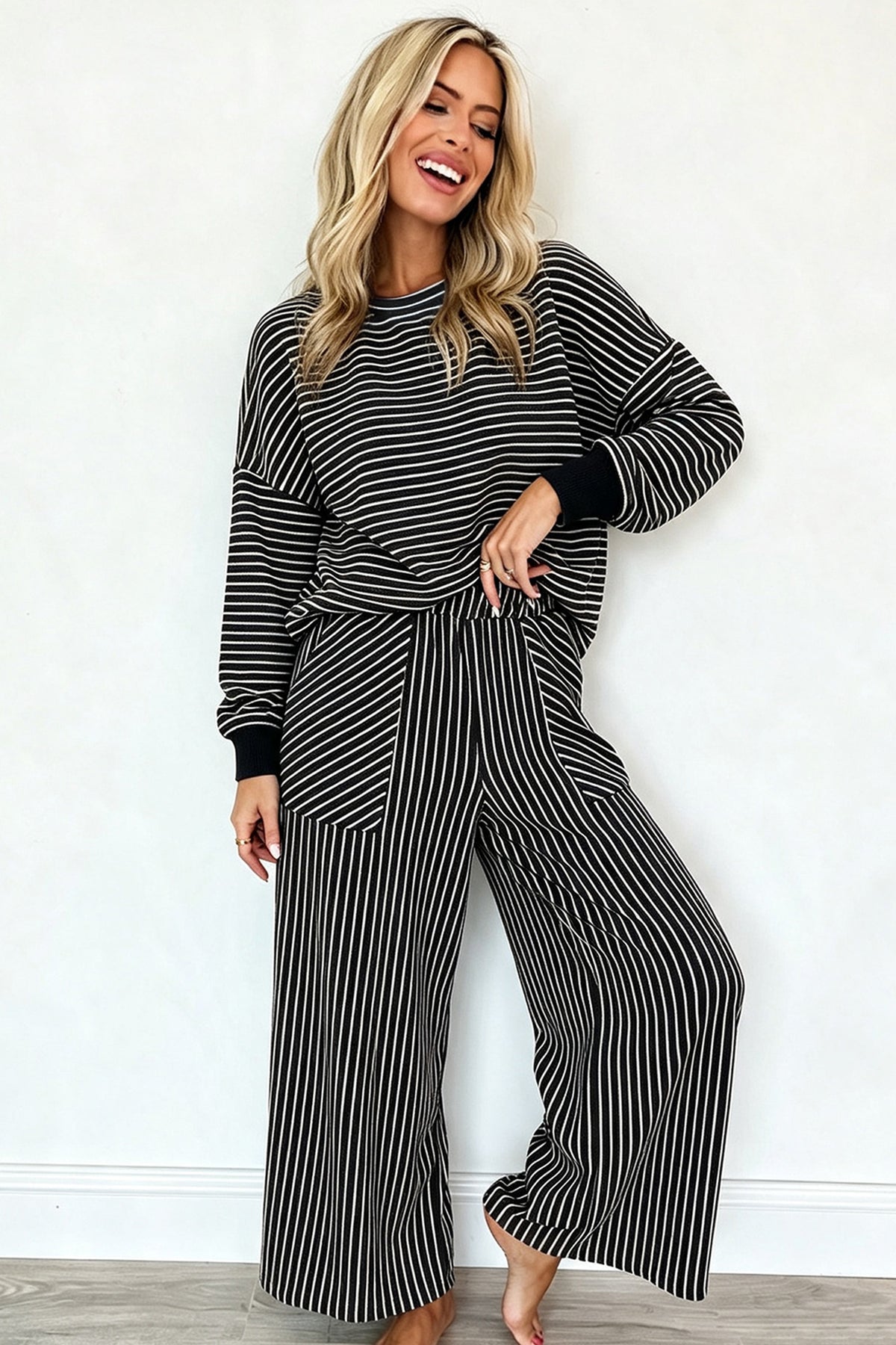 Cozy Striped 2-piece Set