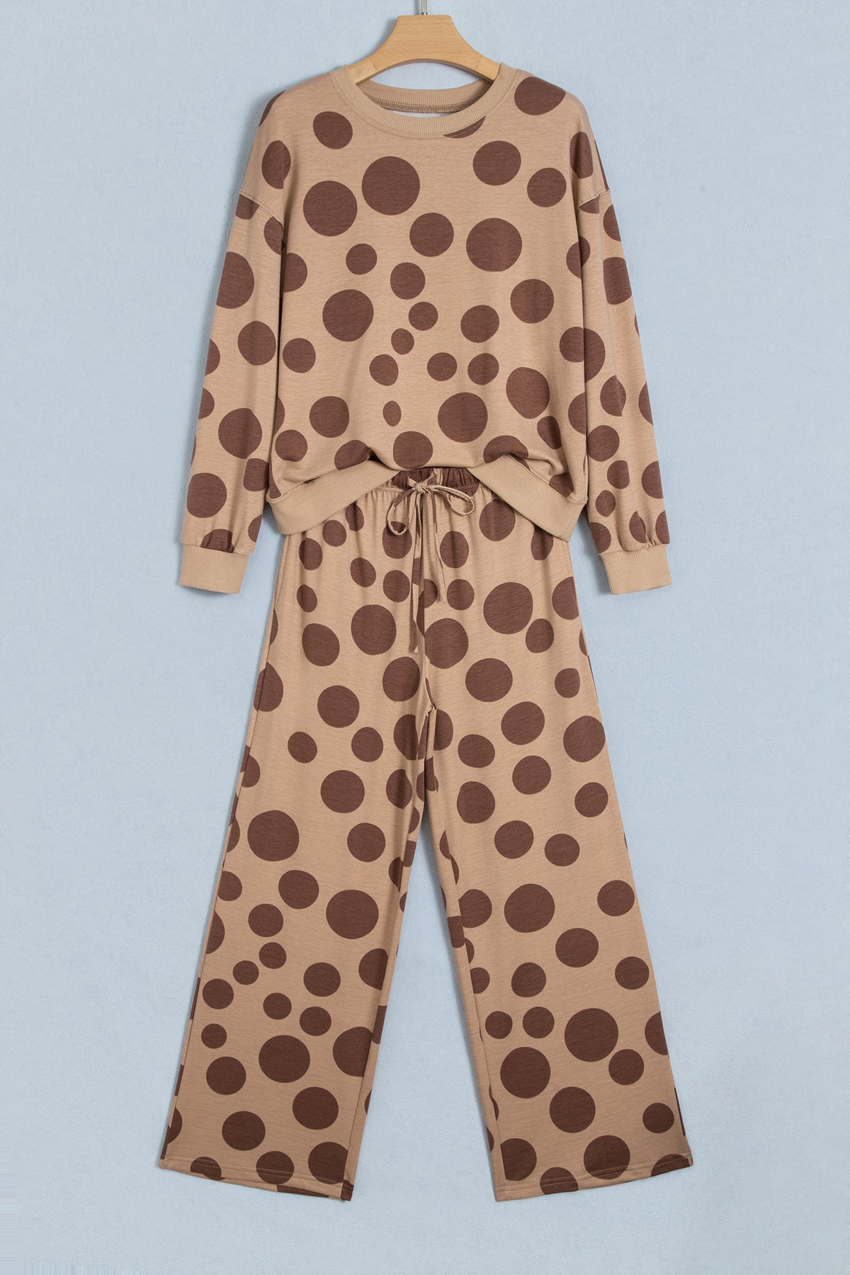 Polka Dot Relaxed Pants Set