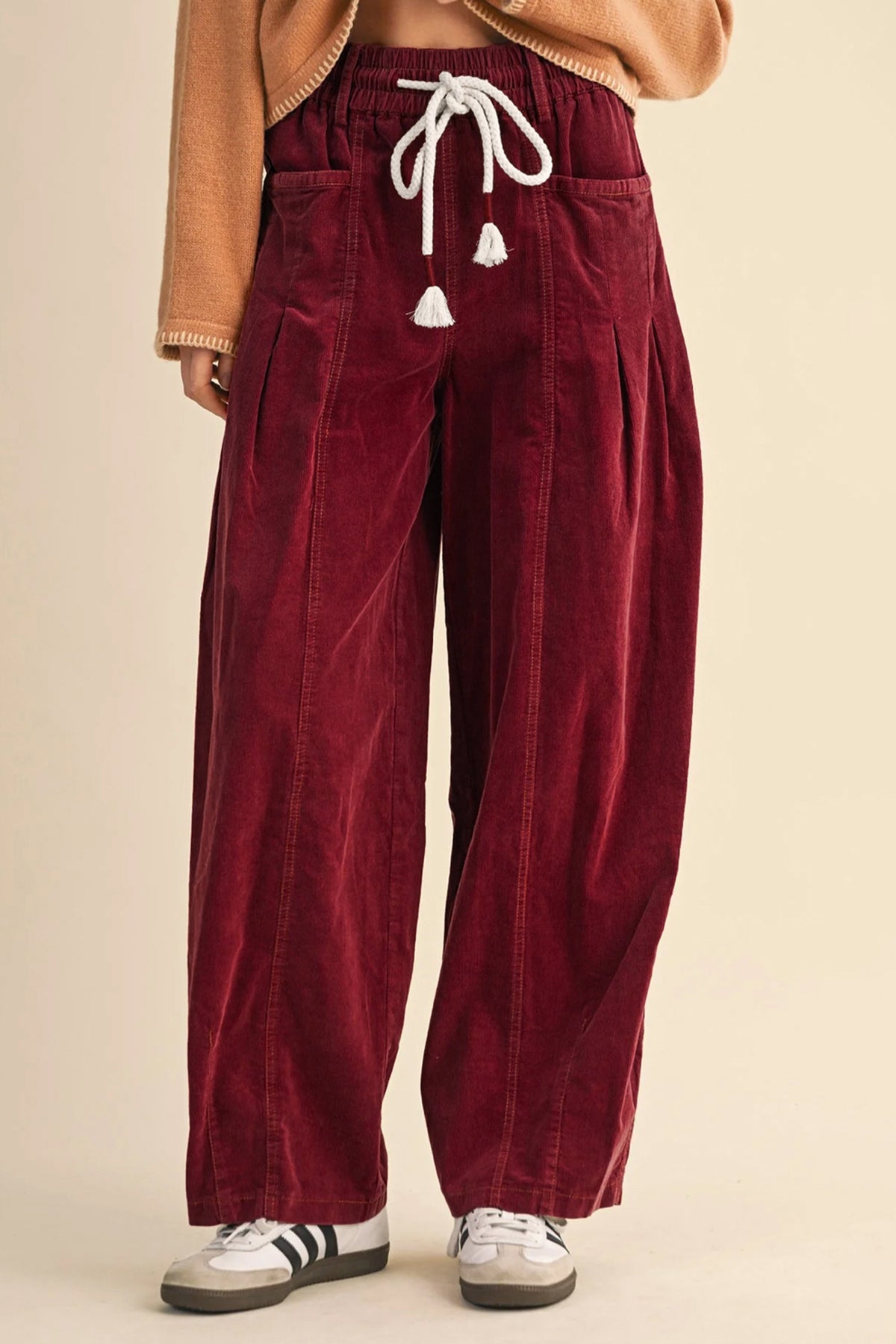 Corduroy Casual Drawstring Pants