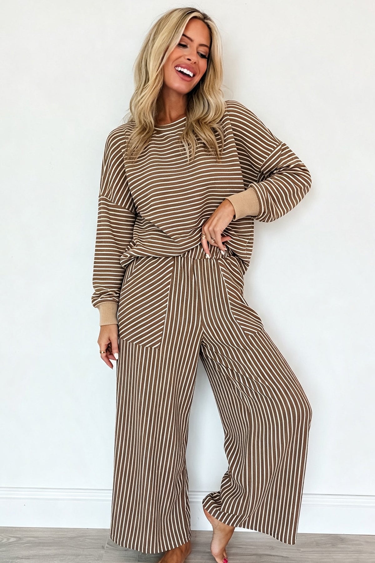 Cozy Striped 2-piece Set