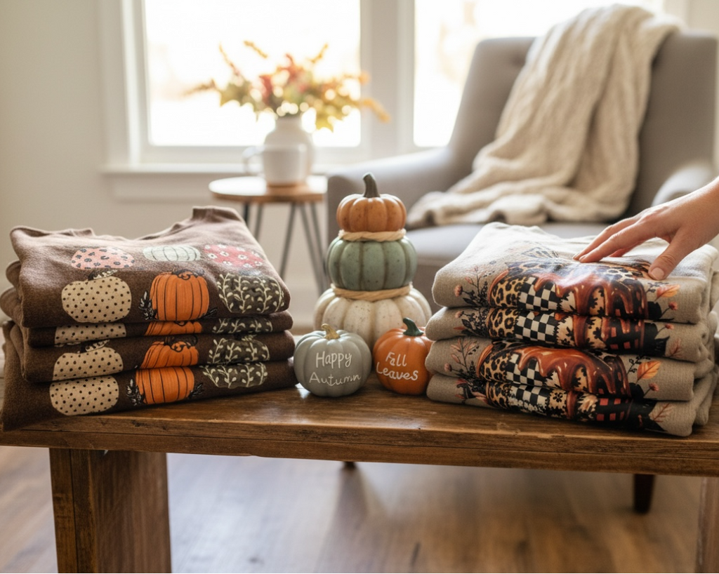 Pumpkin Sweaters: Fancy or Country? You Choose!
