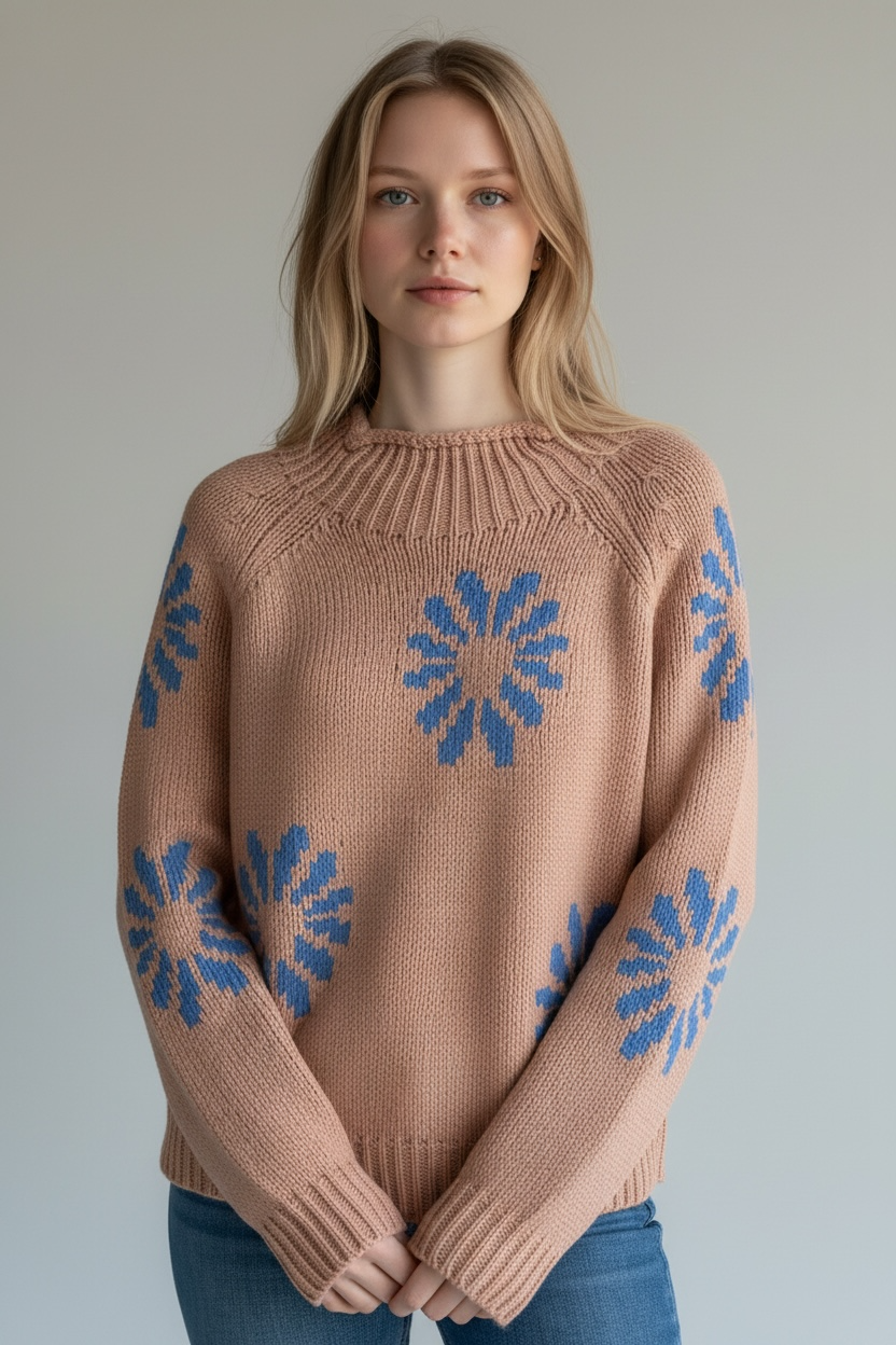 Fall Daisy Sweater
