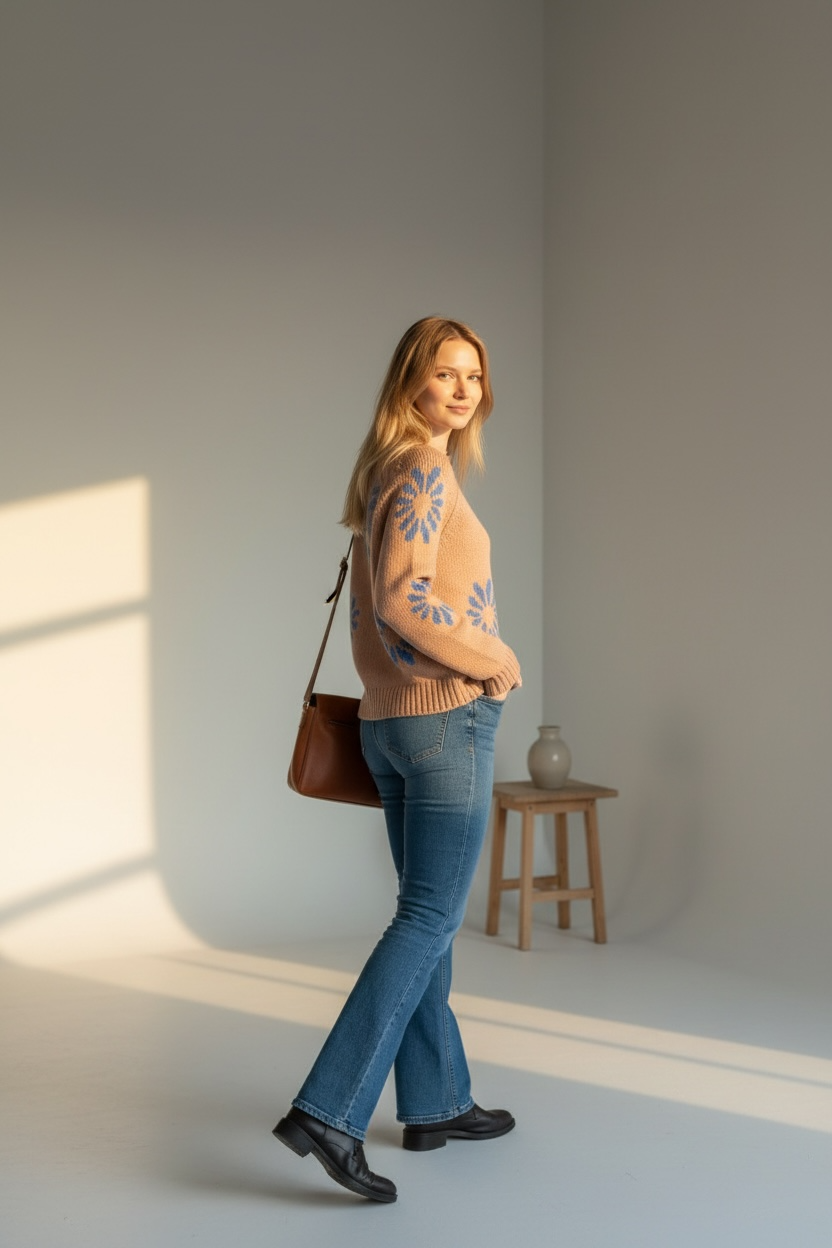 Fall Daisy Sweater