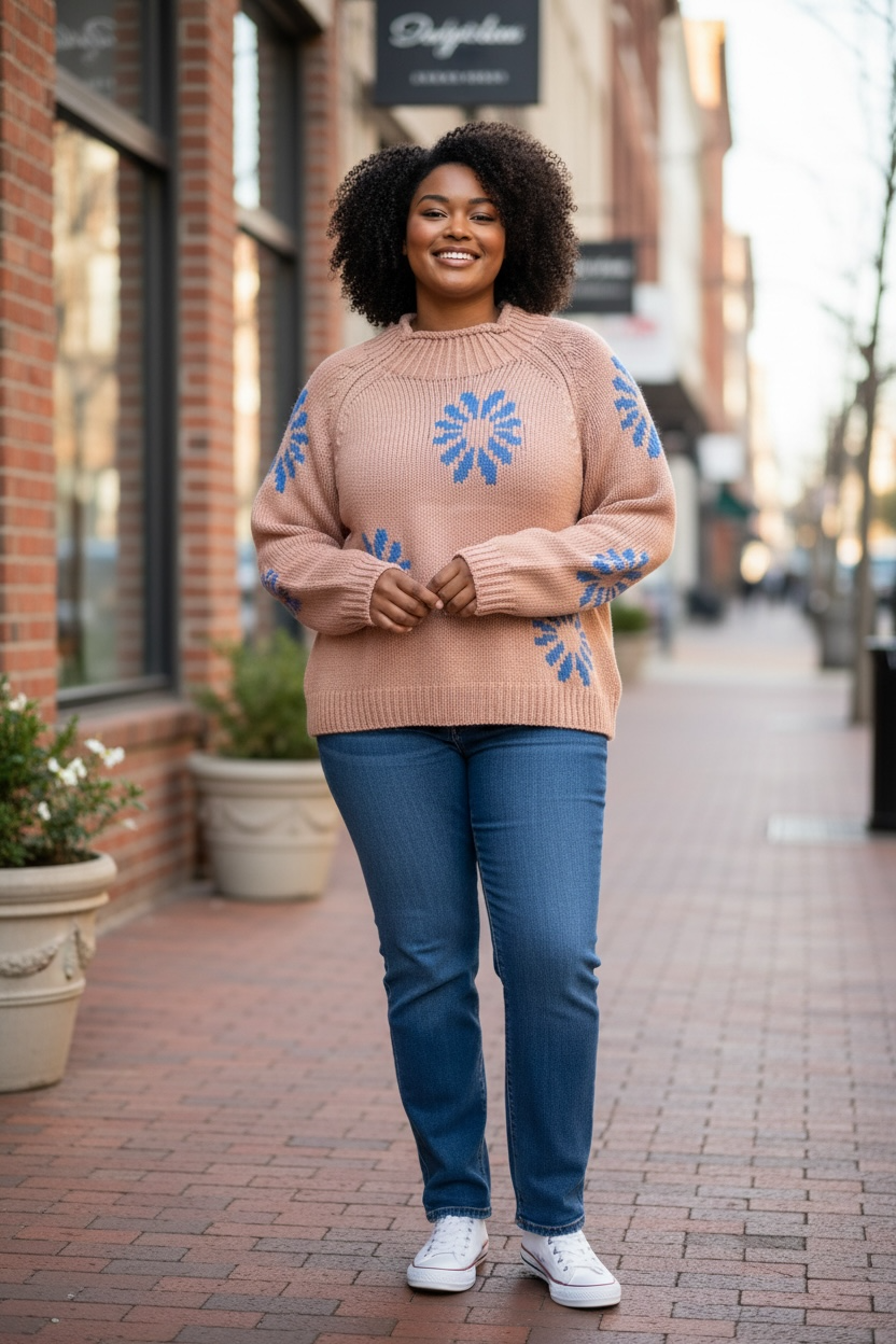 Fall Daisy Sweater