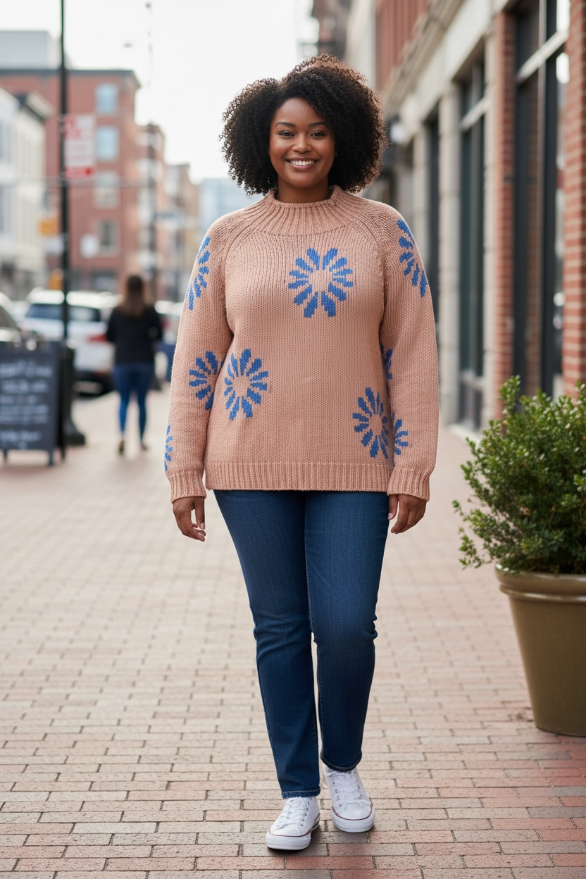 Fall Daisy Sweater