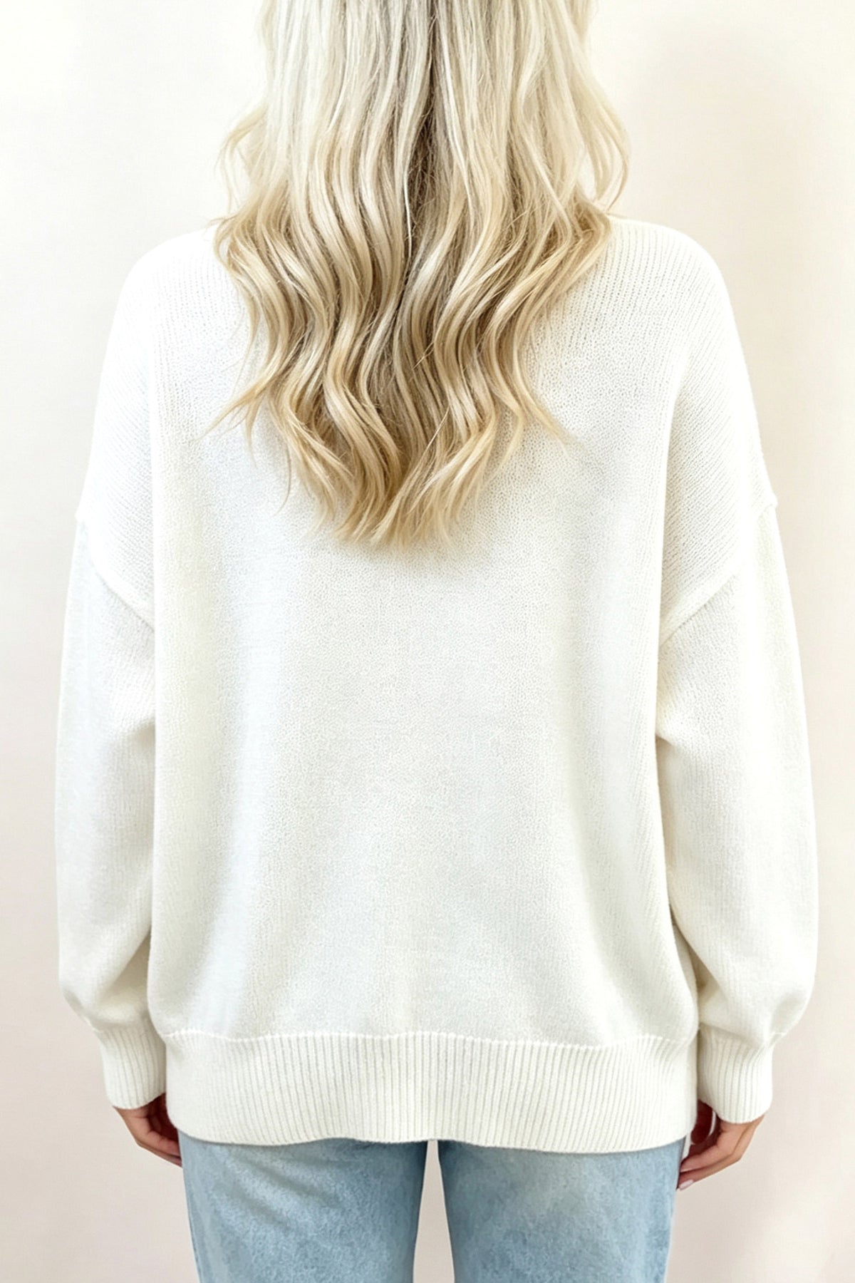 Cozy Dog Print Relaxed Sweater