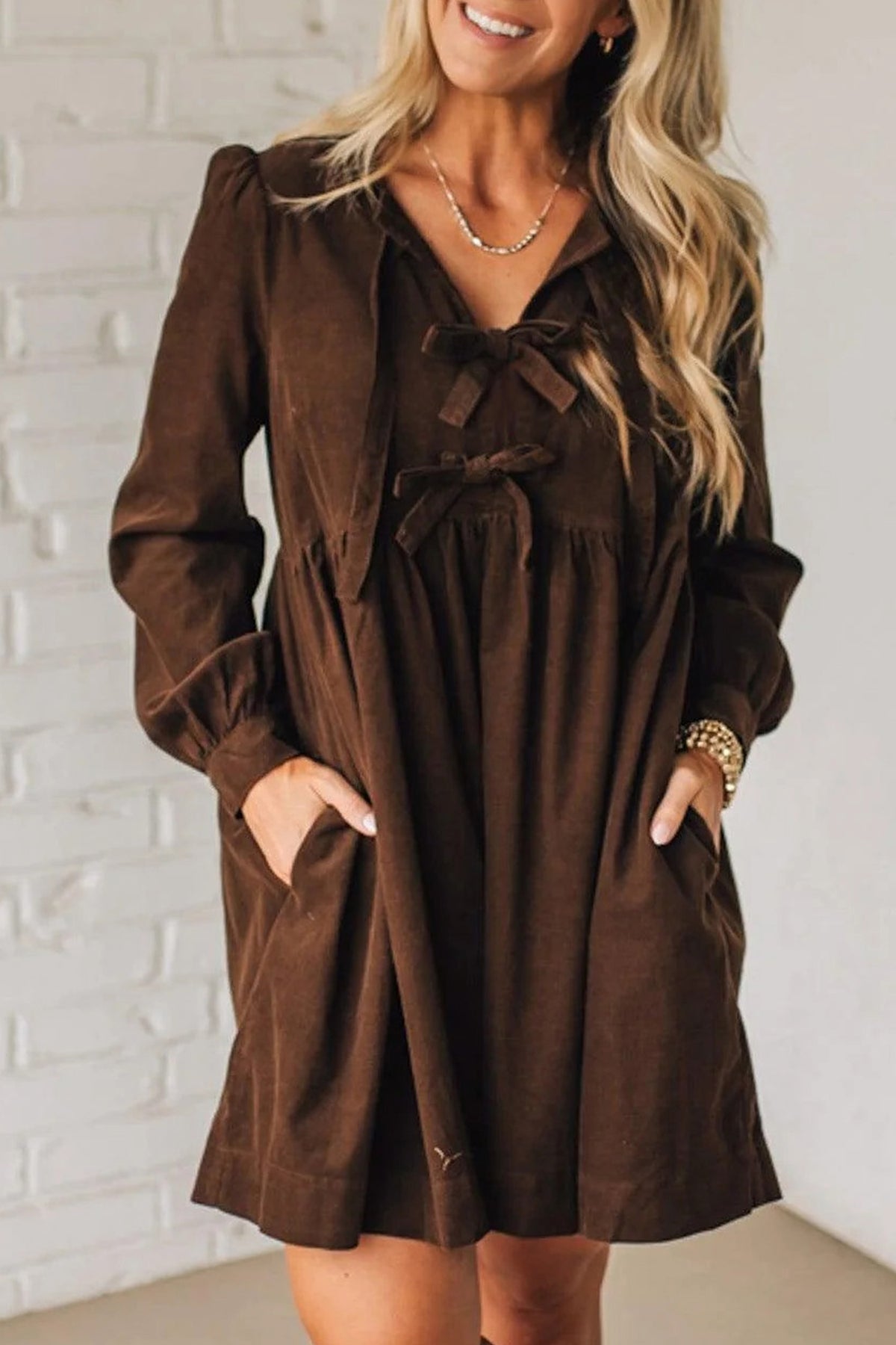 Corduroy Mini Dress