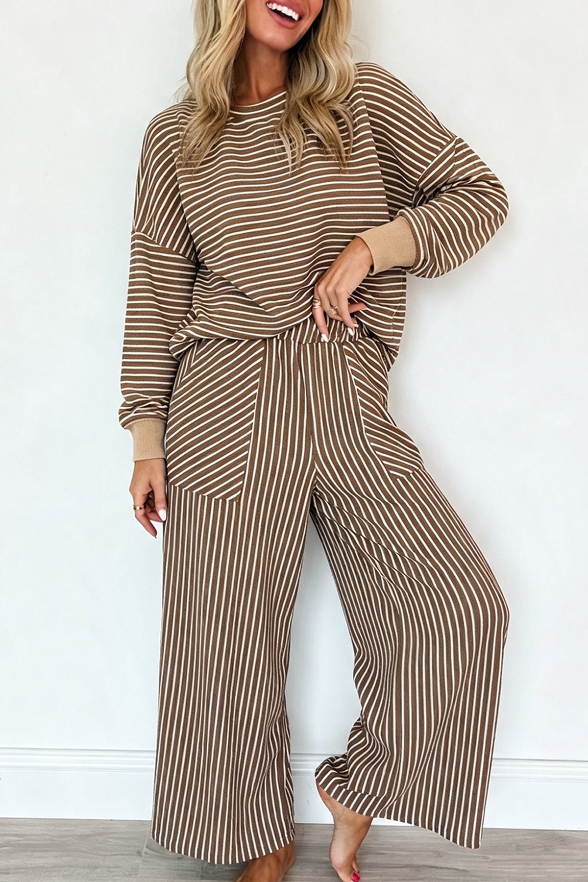 Cozy Striped 2-piece Set