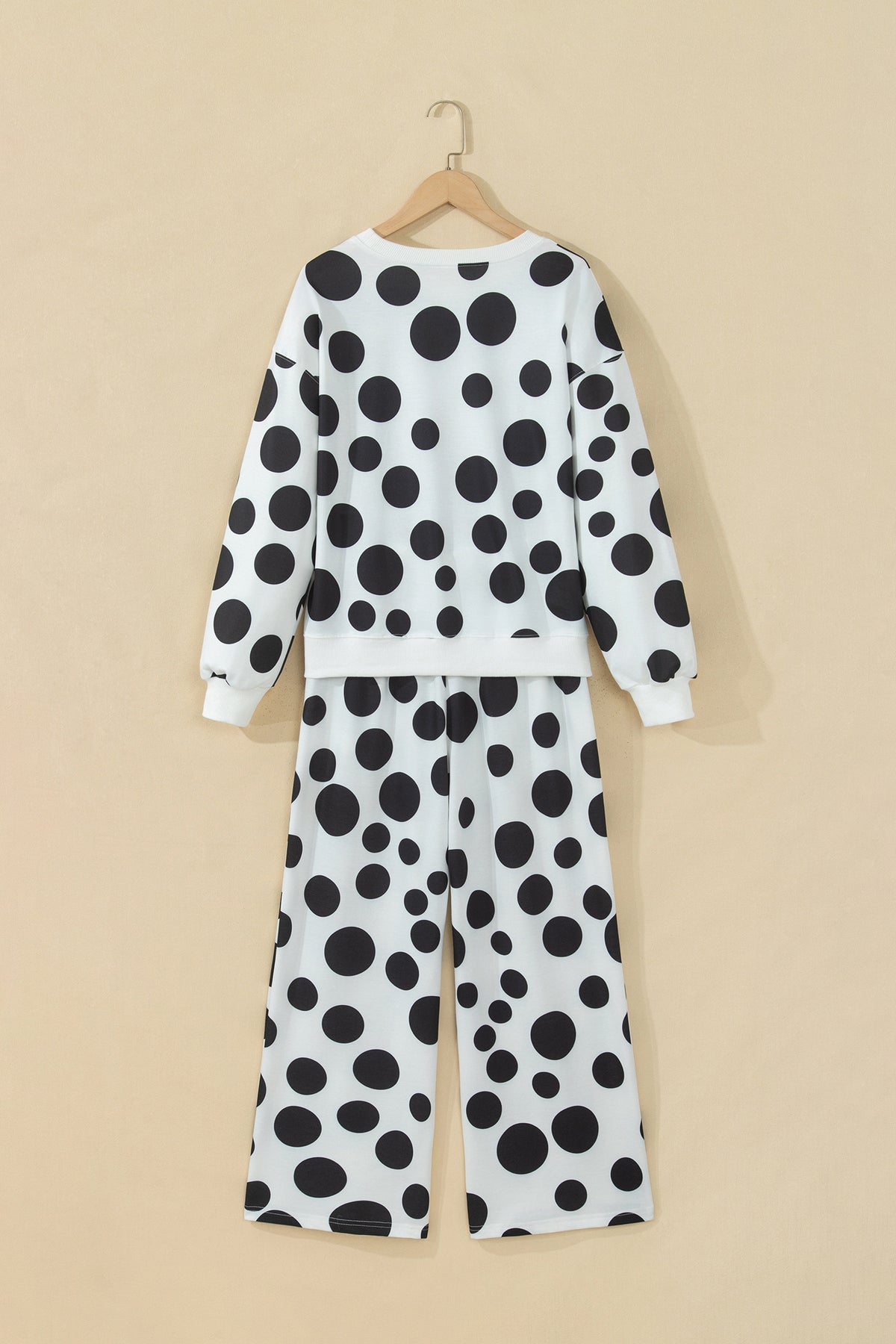 Polka Dot Relaxed Pants Set